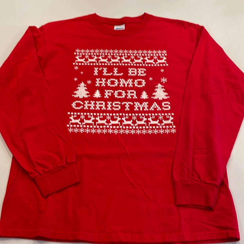 Goldman Ultra Cotton Christmas long sleeve t-shirt, Medium